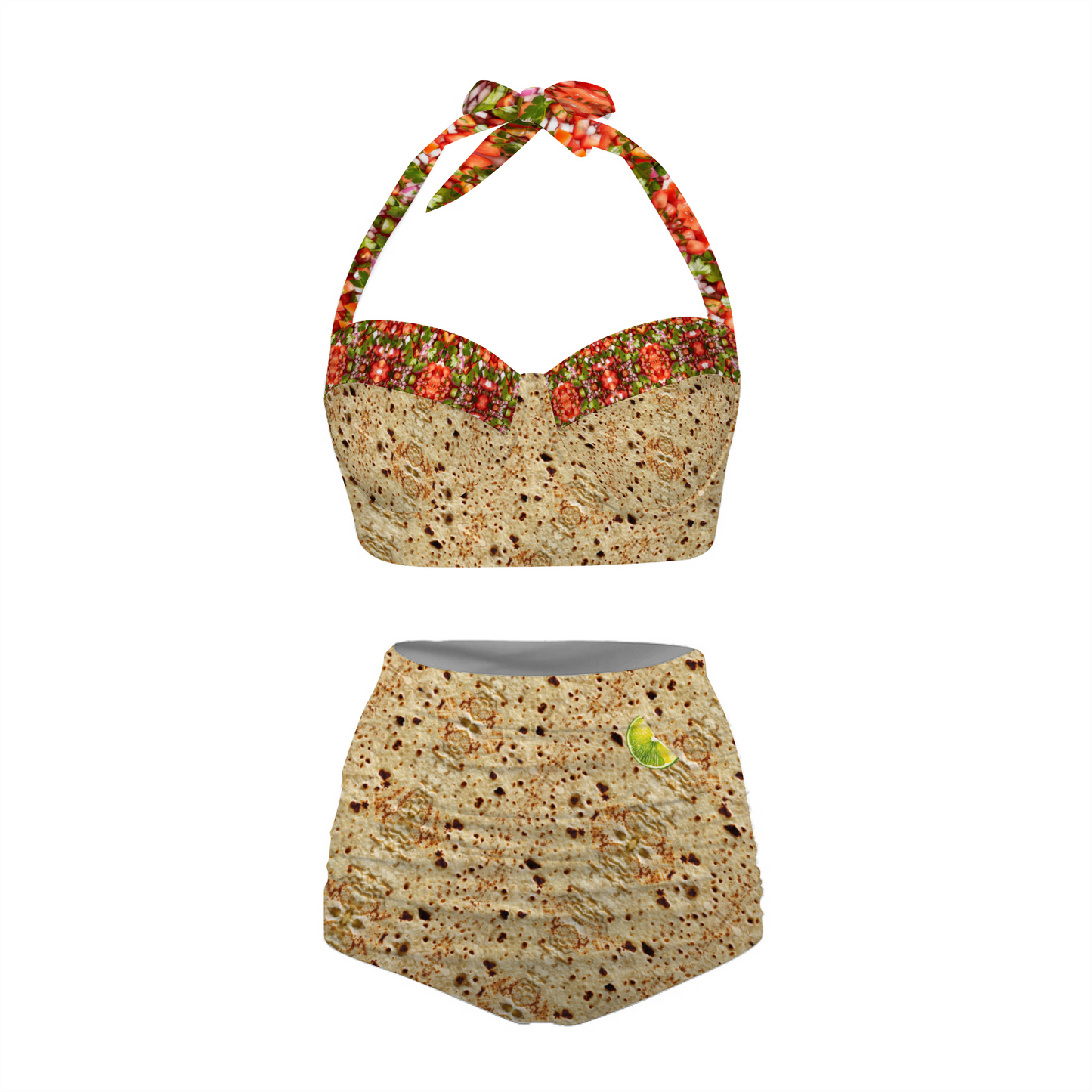 Fiesta Women's Two-Piece Halterneck Bikini Swimsuit