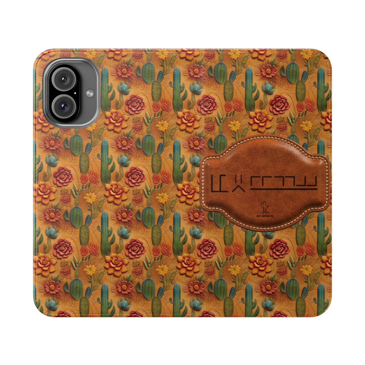 Customizable Mustang Brand Wallet Flip Phone Case (iPhone and Samsung)