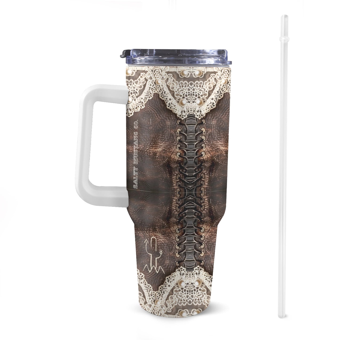 Leather & Lace 40 oz Tumbler