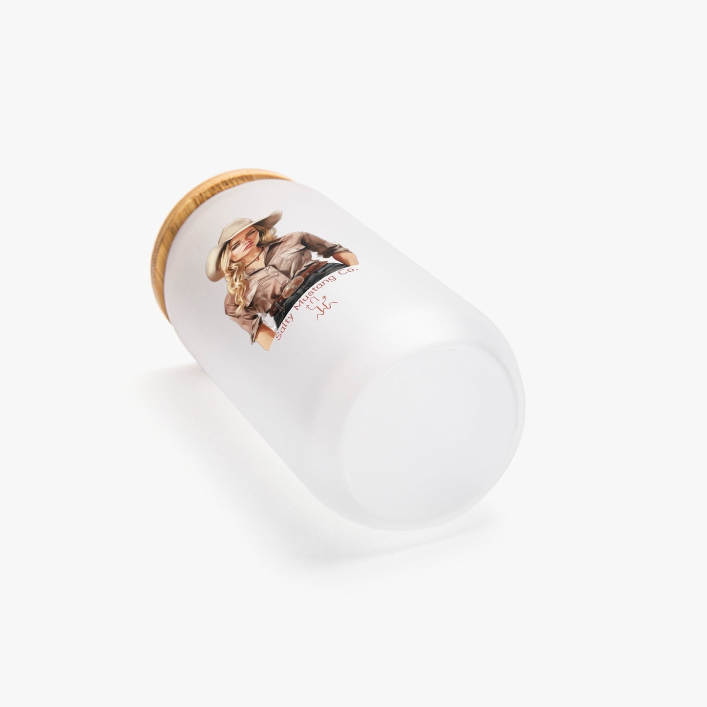 Balmorhea Cowgirl Frosted Glass Cup