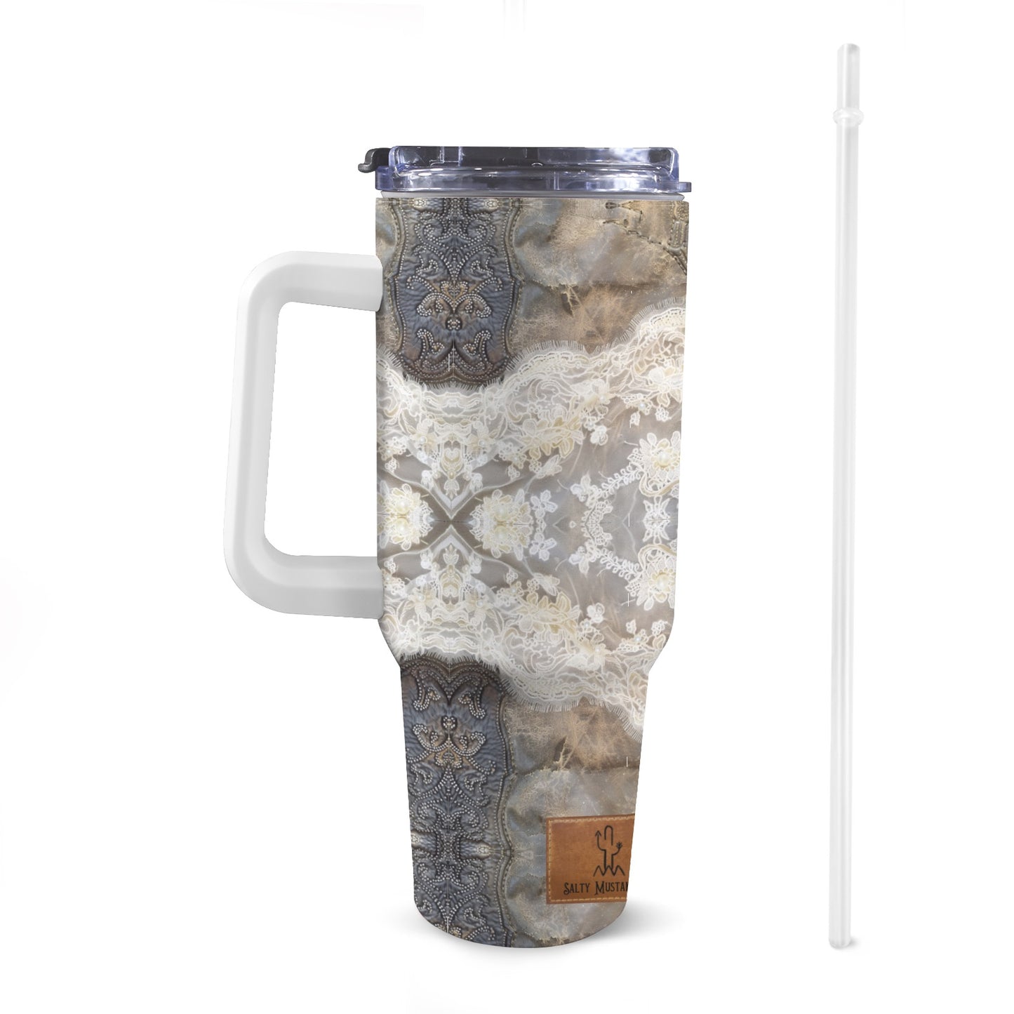 Crossed Lace 40 oz Tumbler