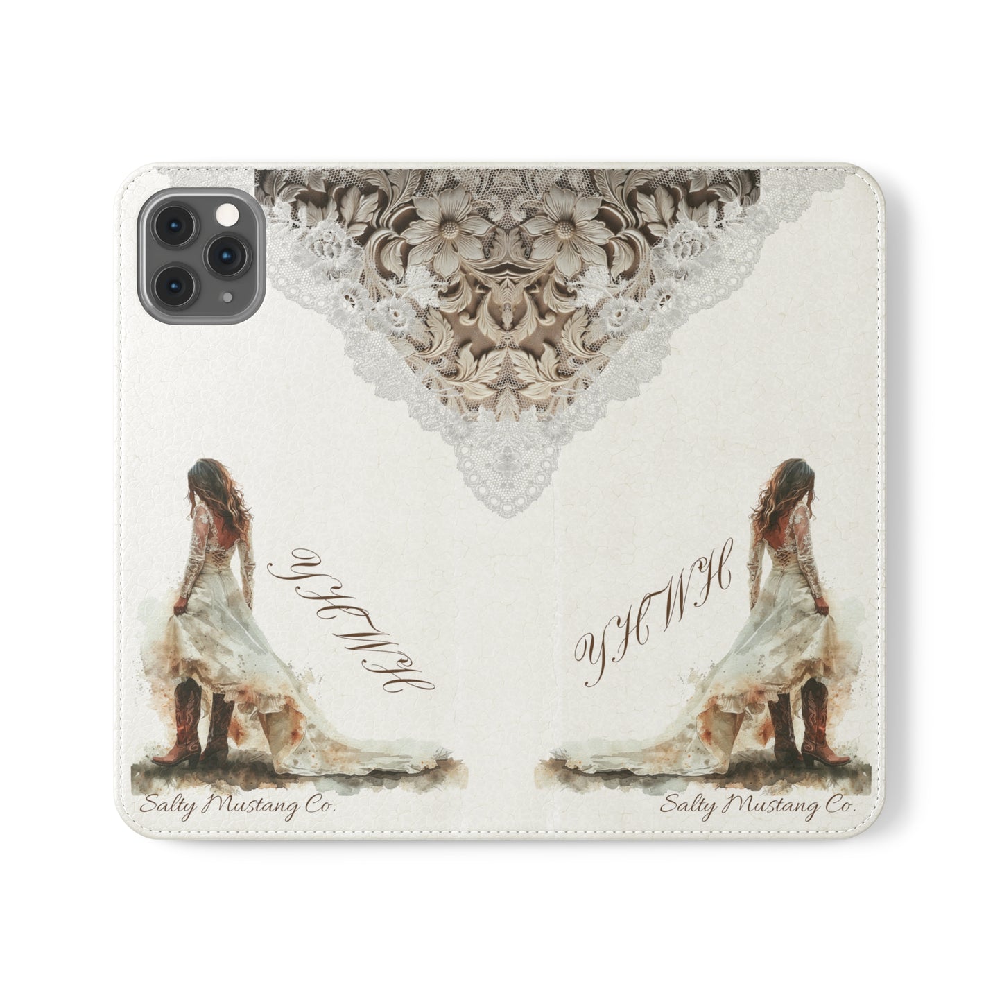 Leather & Lace YHWH Flip Cases (Samsung AND iPhone)