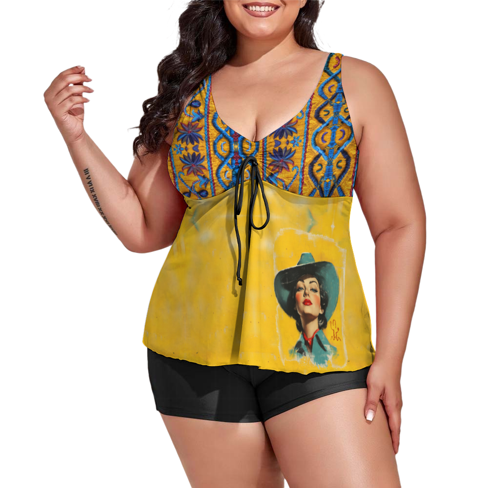 Trail Boss Couture Women's Plus Size Two Piece Swimsuit