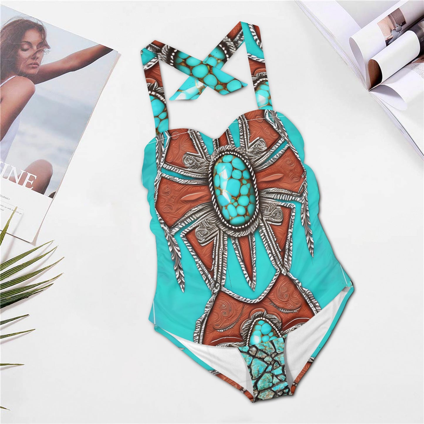Native Jewels Halter Neck Swimsuit