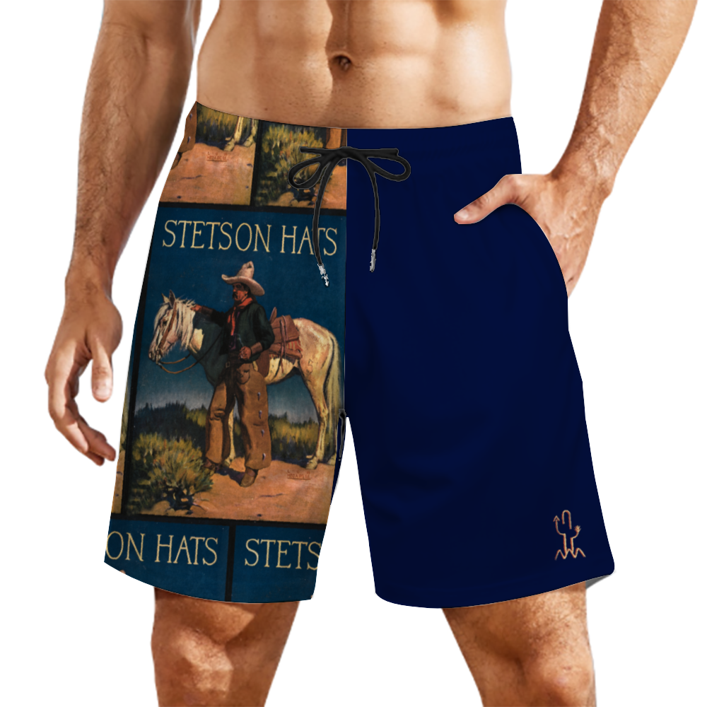 Over The Horizon Stetson Hats Men's Mesh Lining Fast Drying Swim Trunks
