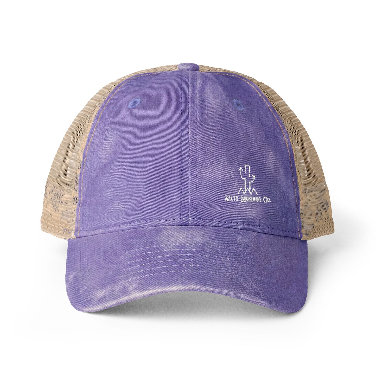 Women's Washed Mesh-Back Cap Embroidered Brand