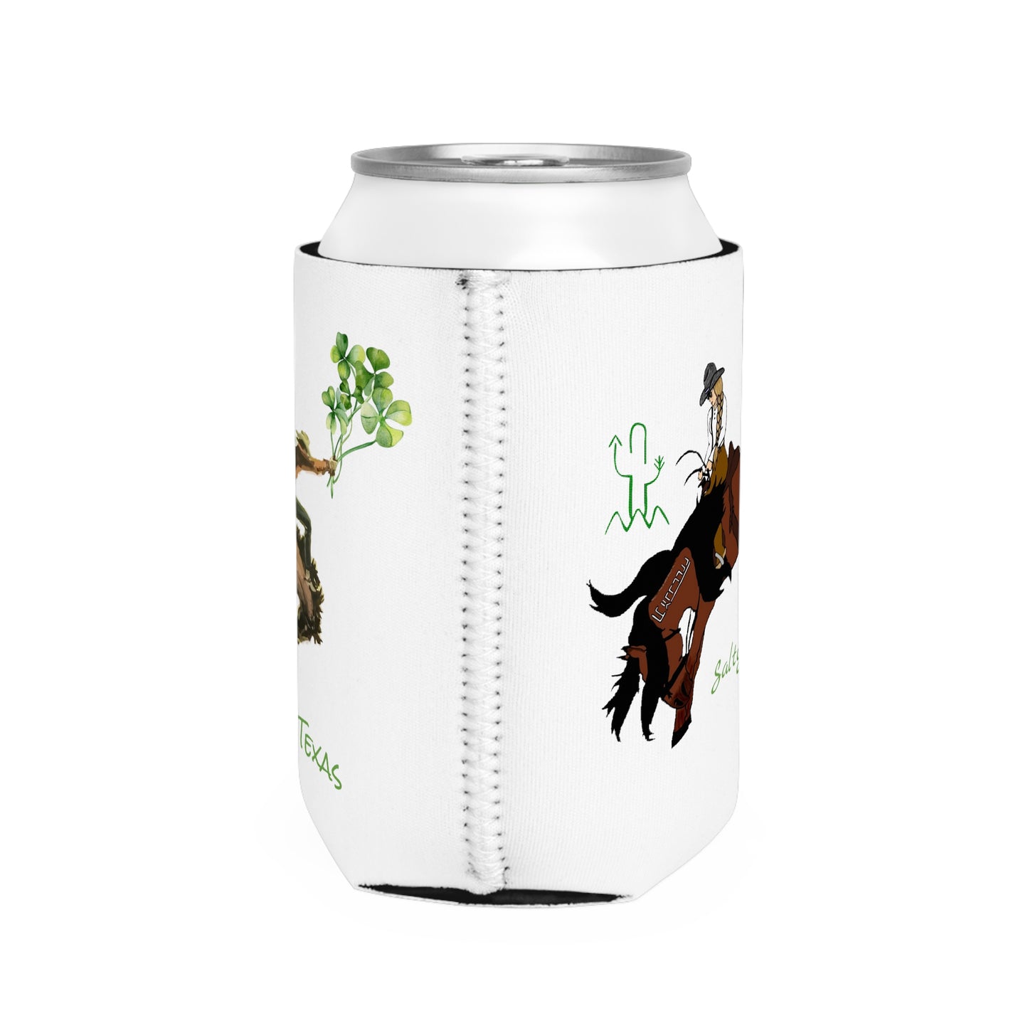 Dublin, Texas Bronc Rider Simple Koozie