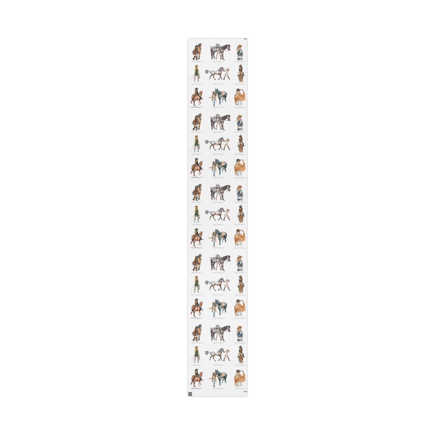 Designer Cowgirl Watercolor Wrapping Papers