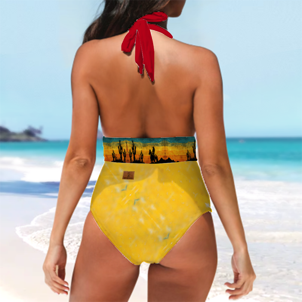 Trail Boss Couture Women's Halterneck One Piece Swimsuit