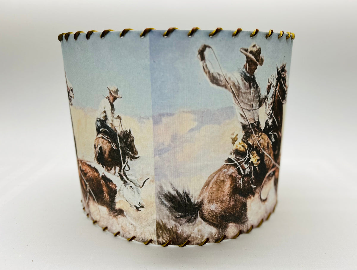 RDR Pasture Roping Lampshade Small