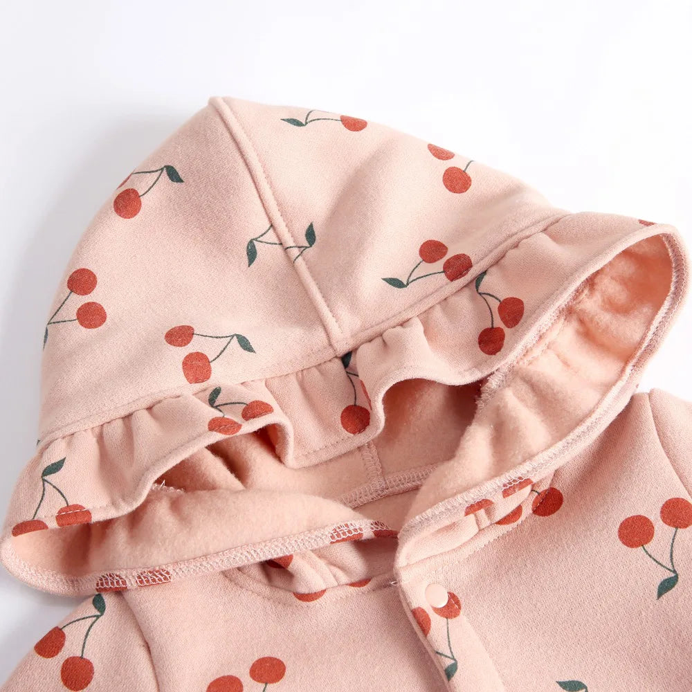Hooded Cherry Jumpsuit