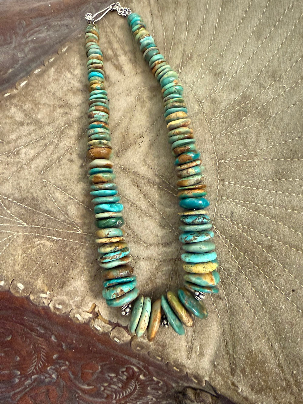 Desert River Natural Turquoise Necklace