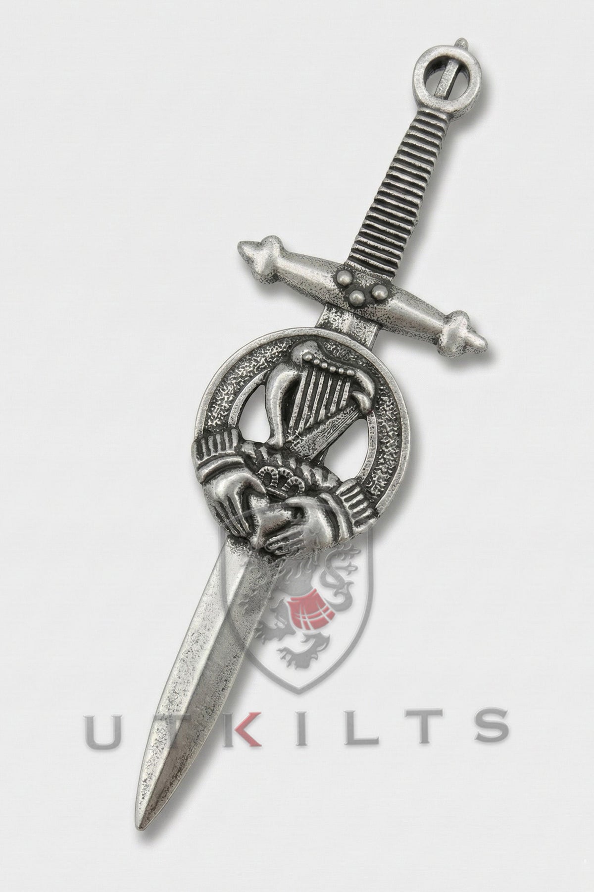 Kilt Pin – Inverloch, Irish Harp Crest