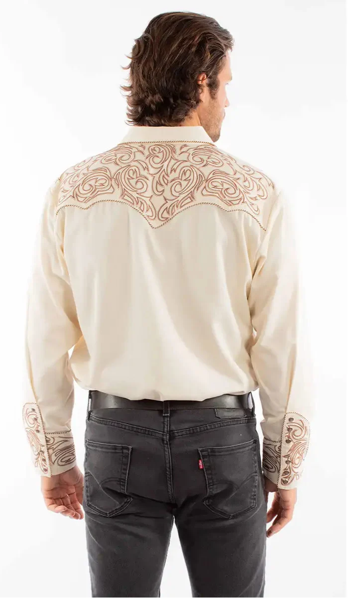 Scully Silverado - Embroidered Men's Western Shirt