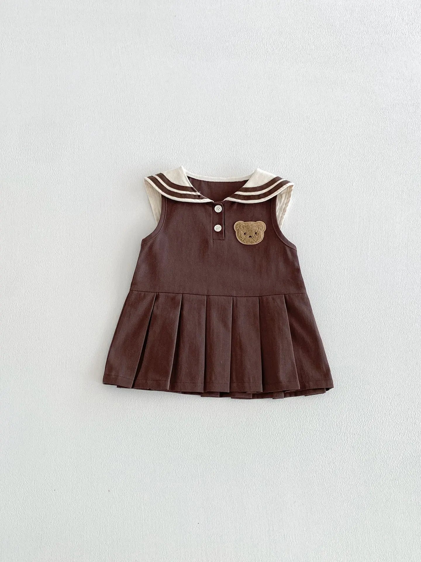 Preppy Sleeveless Bear Dress