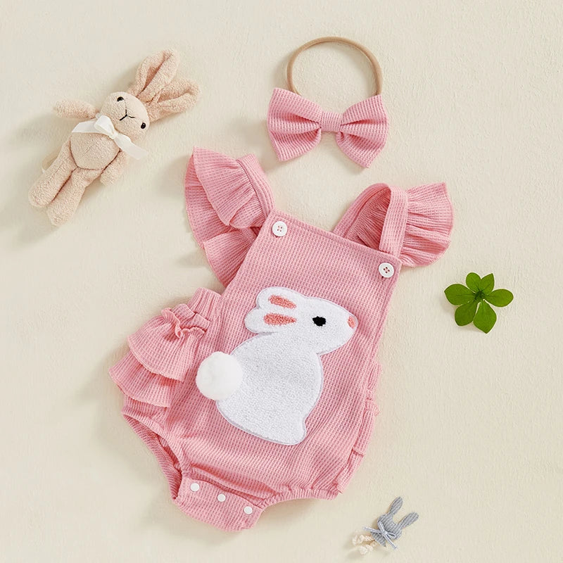 Rabbit Patch Bodysuit Set