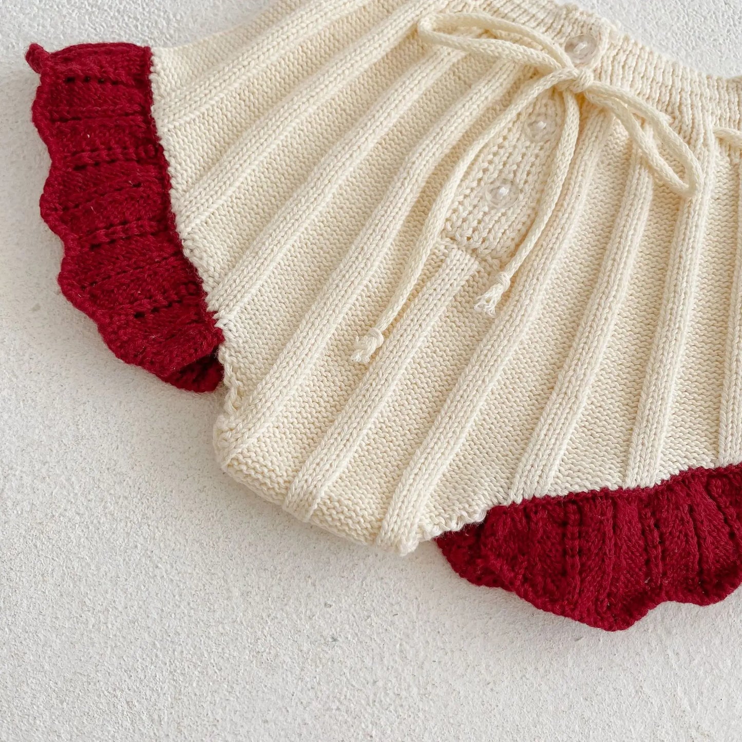 Floral Embroidered Lotus Knit Set