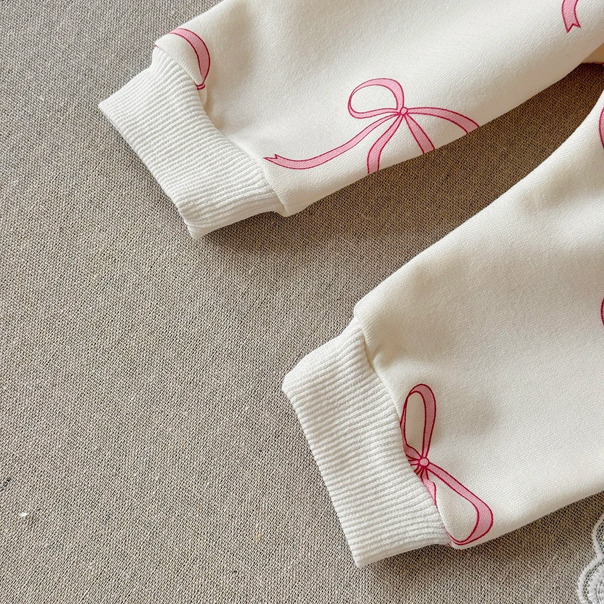 Bow Print Jogger Set