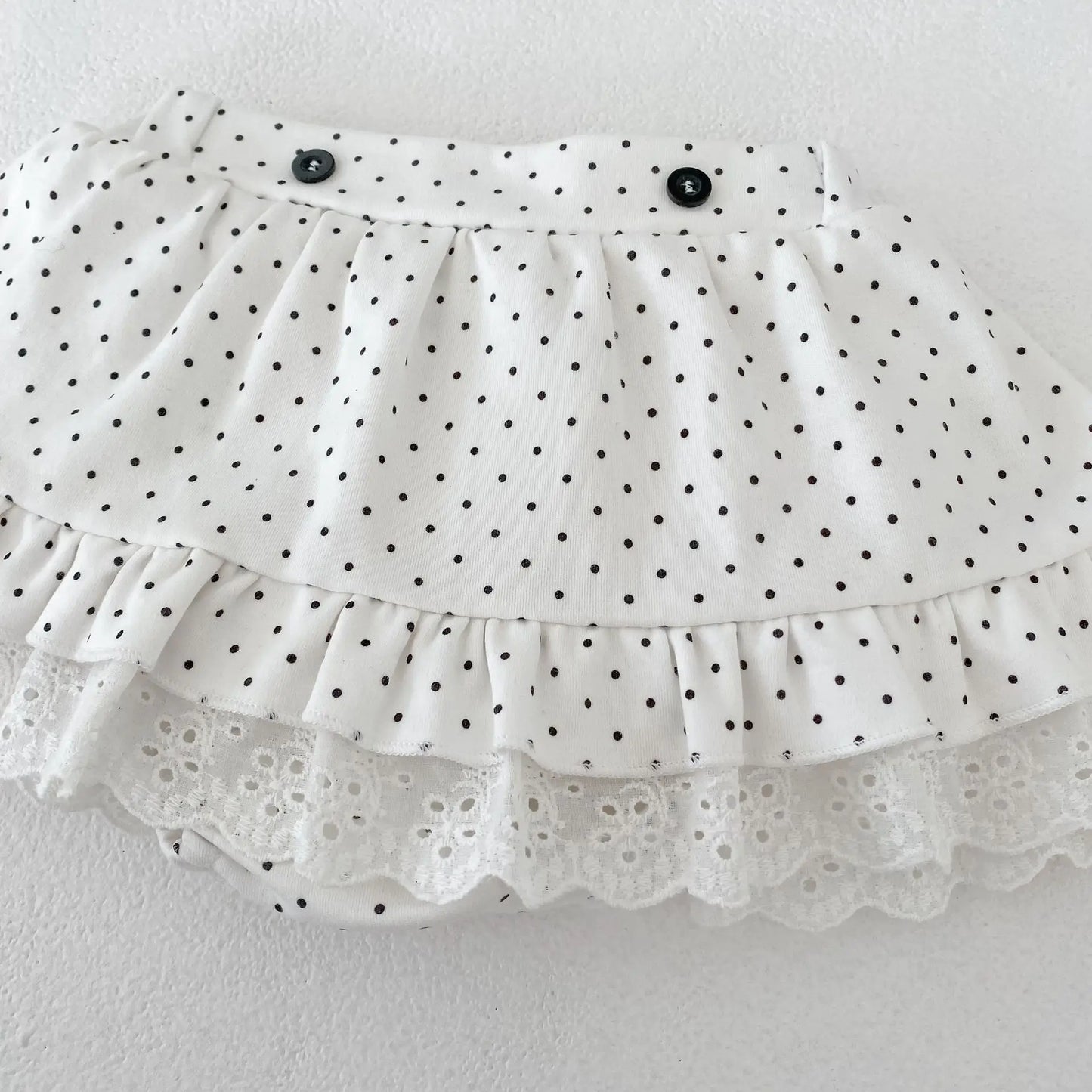 Polka Dot Top and Skirt Set