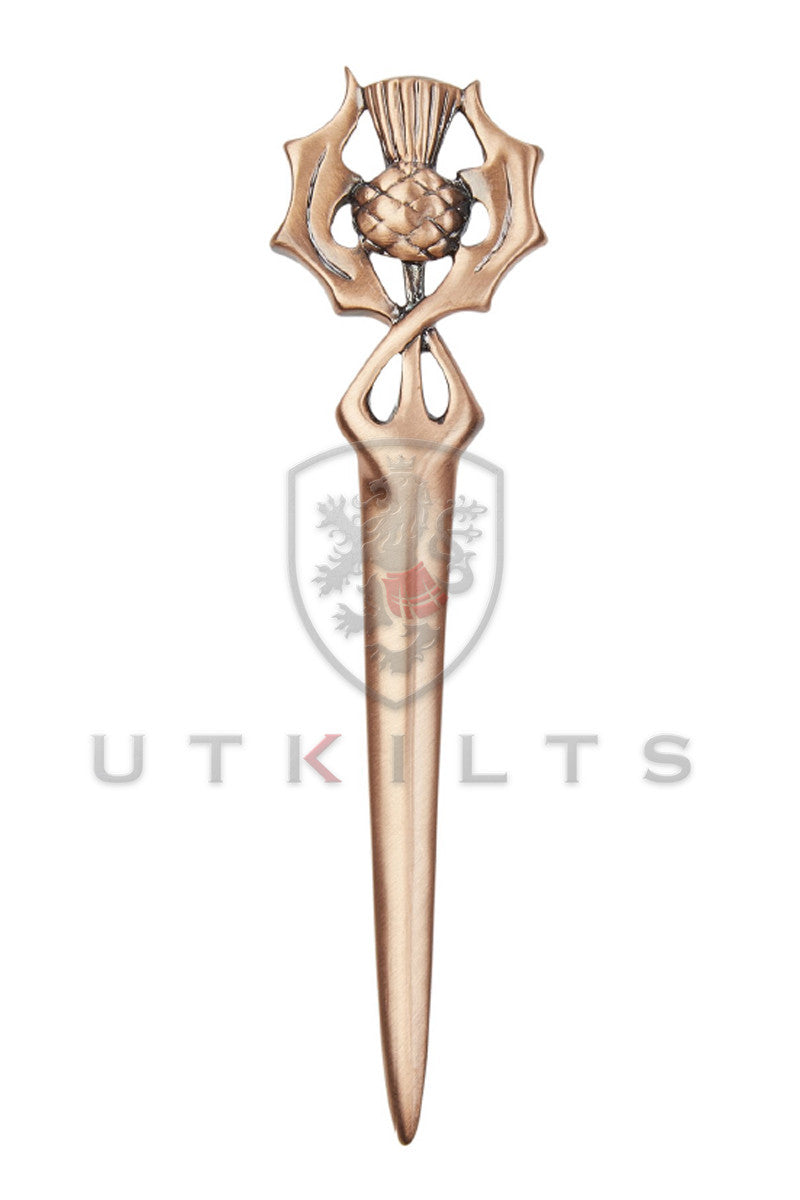 Kilt Pin – Inverloch, Scottish Thistle Copper Finish