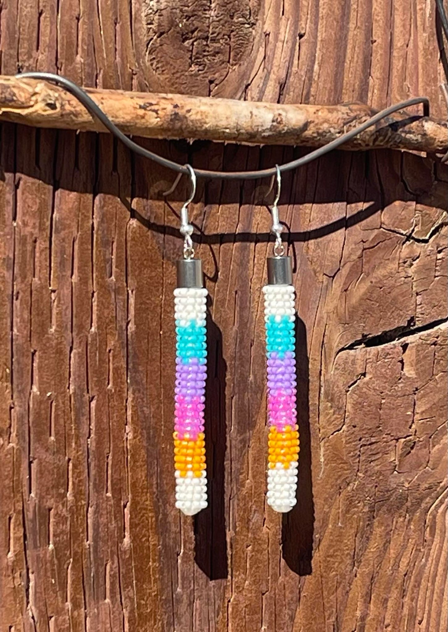 Making 11’s Hand Beaded Earrings