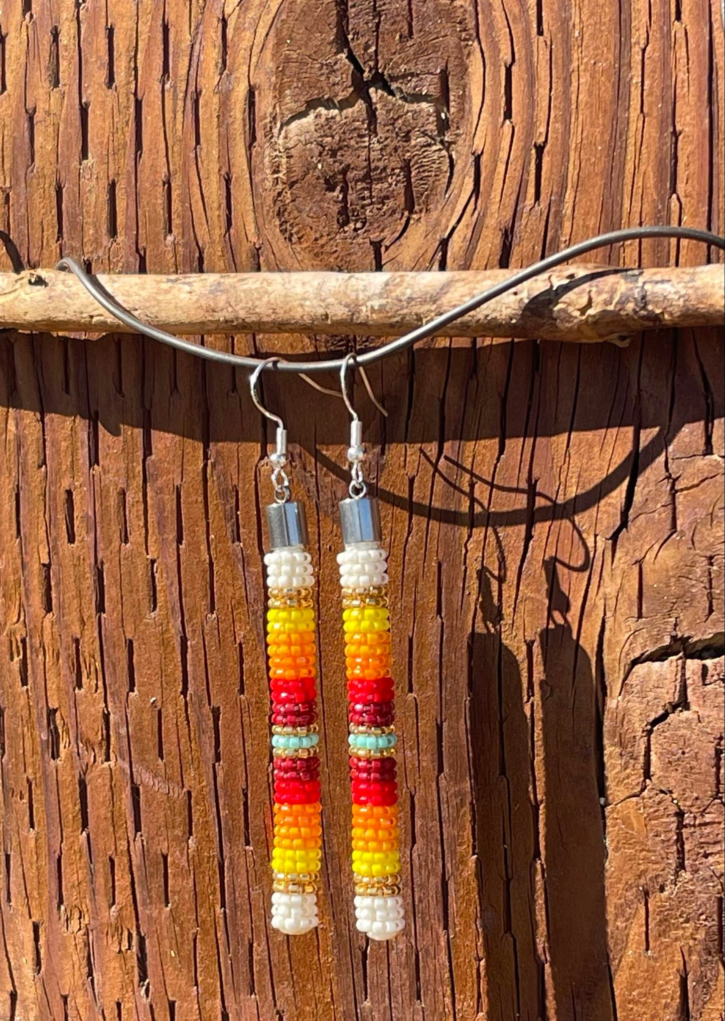 Making 11’s Hand Beaded Earrings
