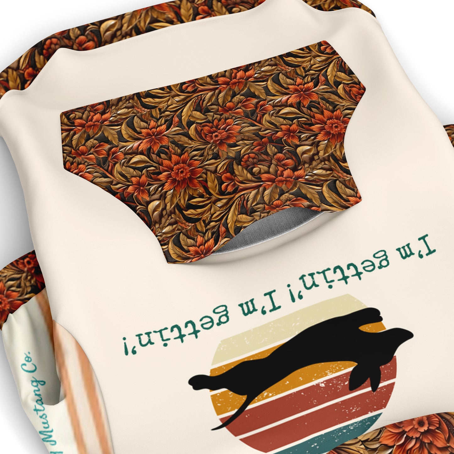 Retro Get A-long Little Dogie; I’m Gettin’! I’m Gettin’! Fashion Dog Zip-Up Hoodie