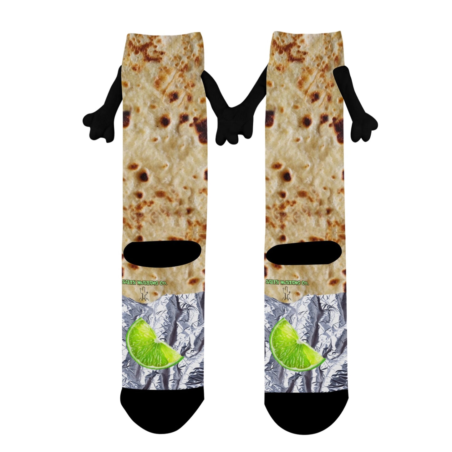 Tortilla & Lime Holding Hands Socks (Men)