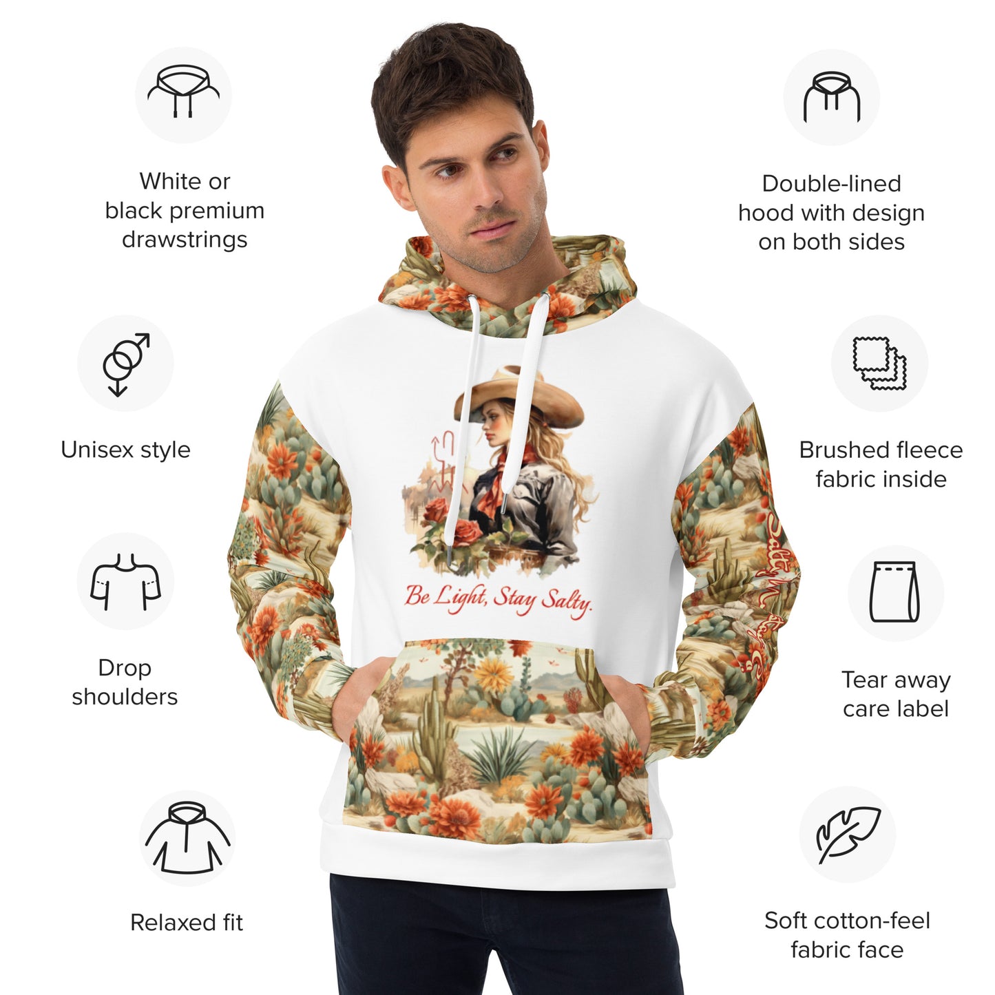 Rose Queen Desert Print Unisex Hoodie