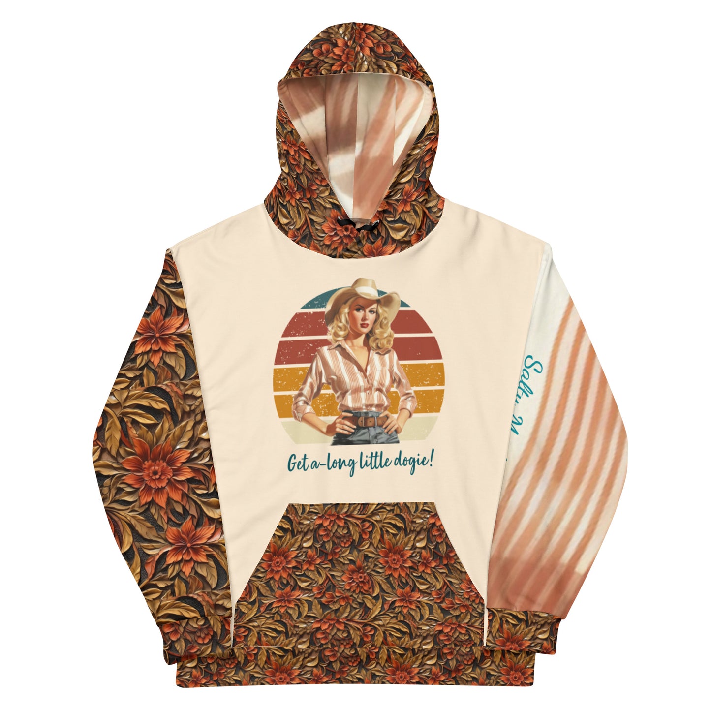 Retro Get A-long Little Dogie; I’m gettin’! I’m gettin’! Unisex Hoodie