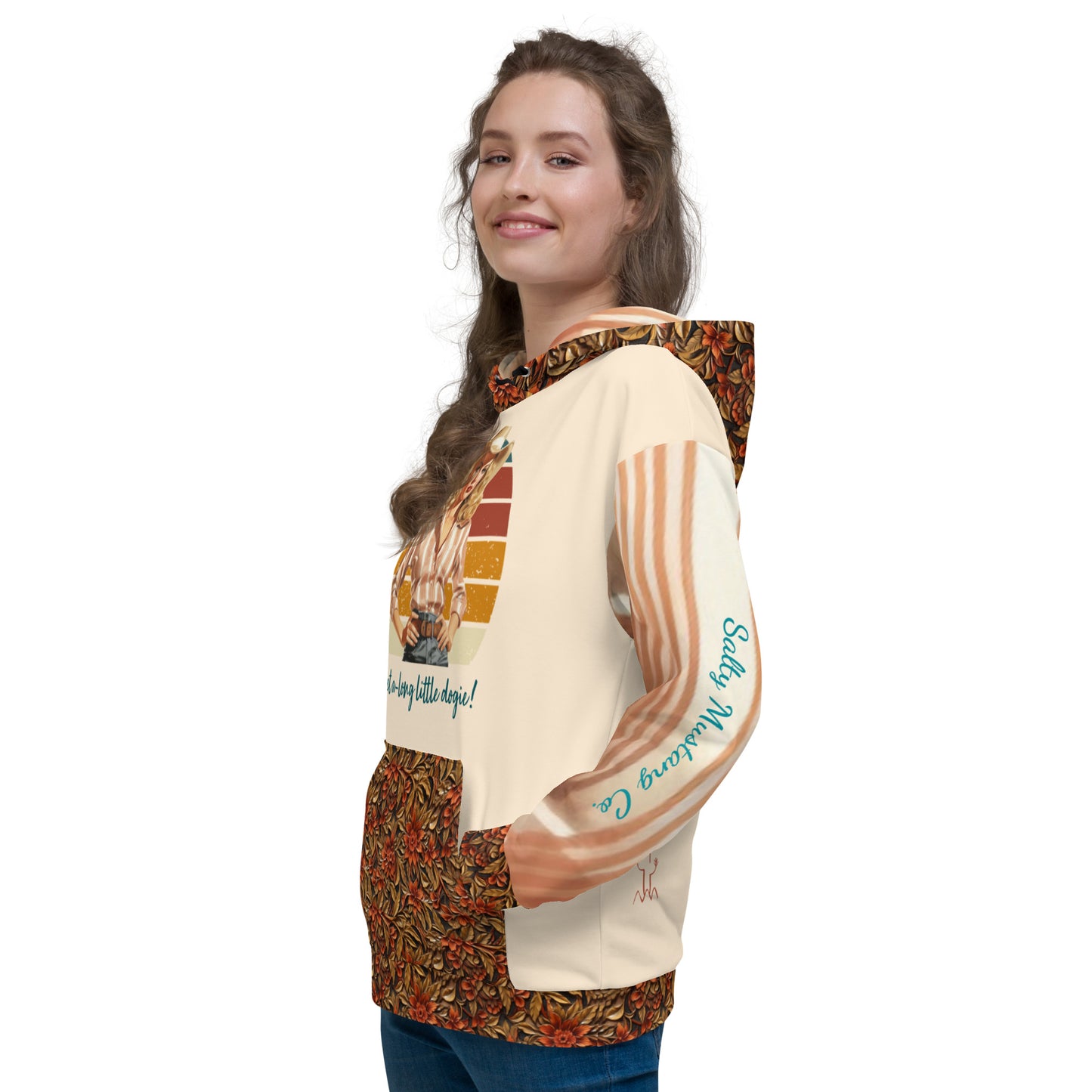 Retro Get A-long Little Dogie; I’m gettin’! I’m gettin’! Unisex Hoodie