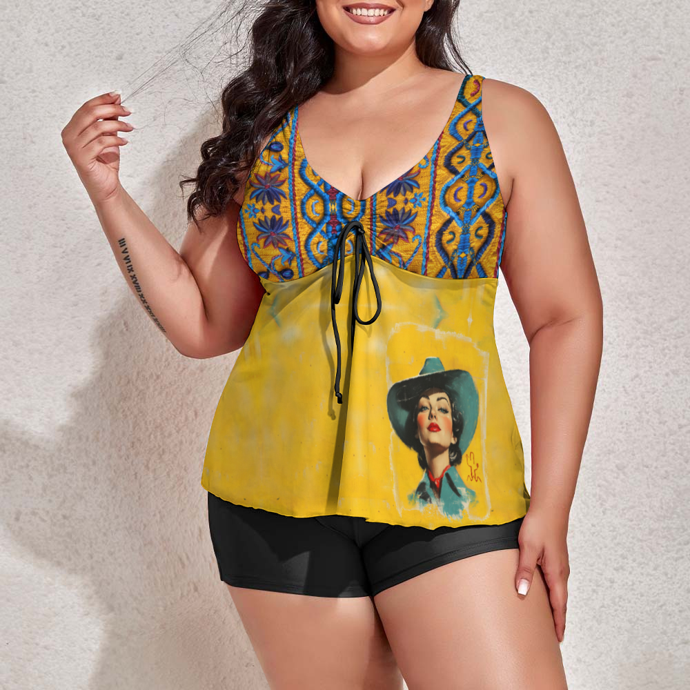 Trail Boss Couture Women's Plus Size Two Piece Swimsuit