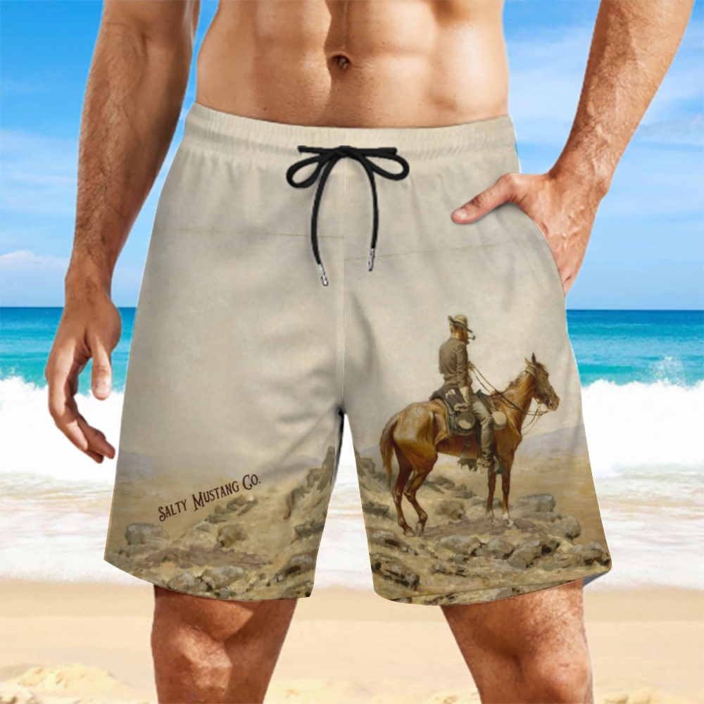 Vantage Point Men's Mesh Lining Fast Drying Swim Trunks