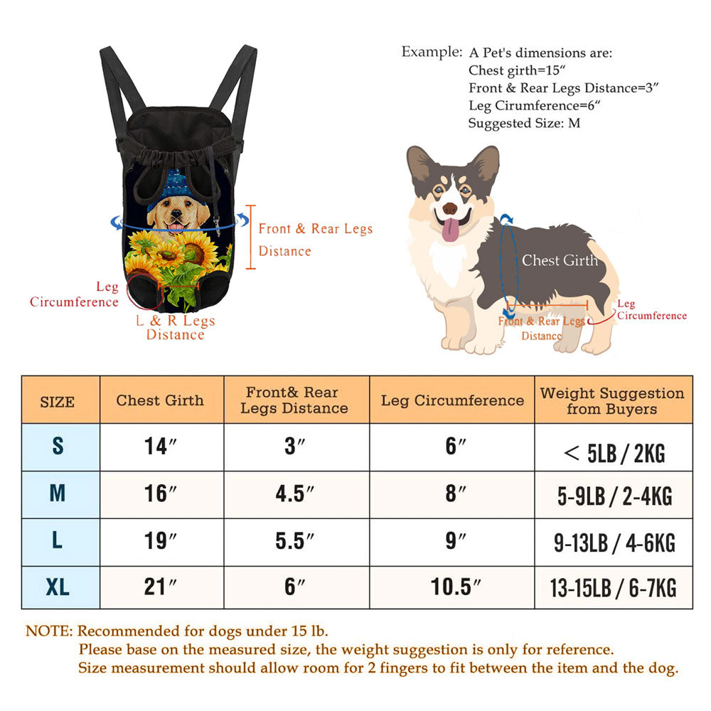 Tortilla & Lime Front Pack Portable Pet Harness