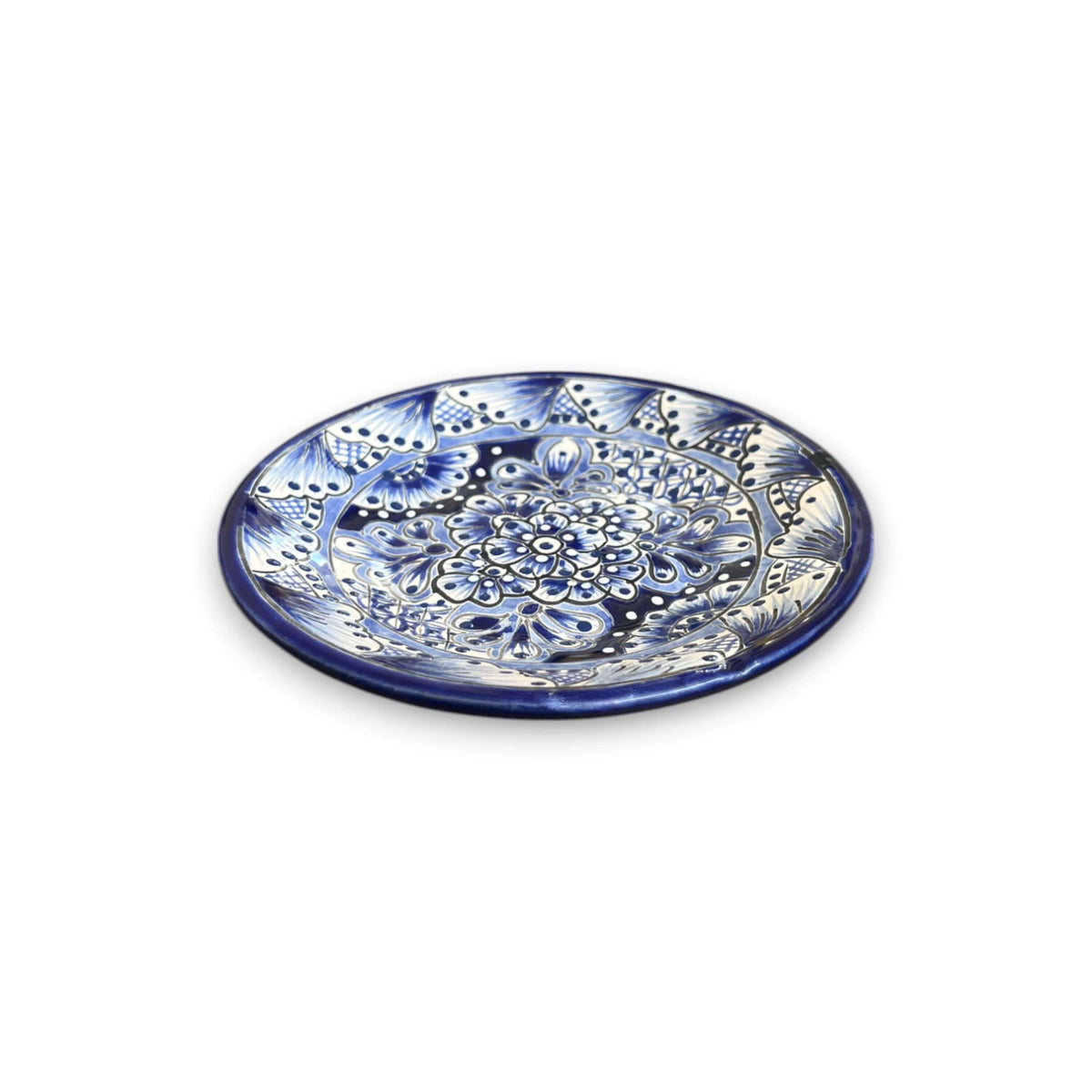 Blue & White Talavera Dinnerware Set | 12-Piece Set
