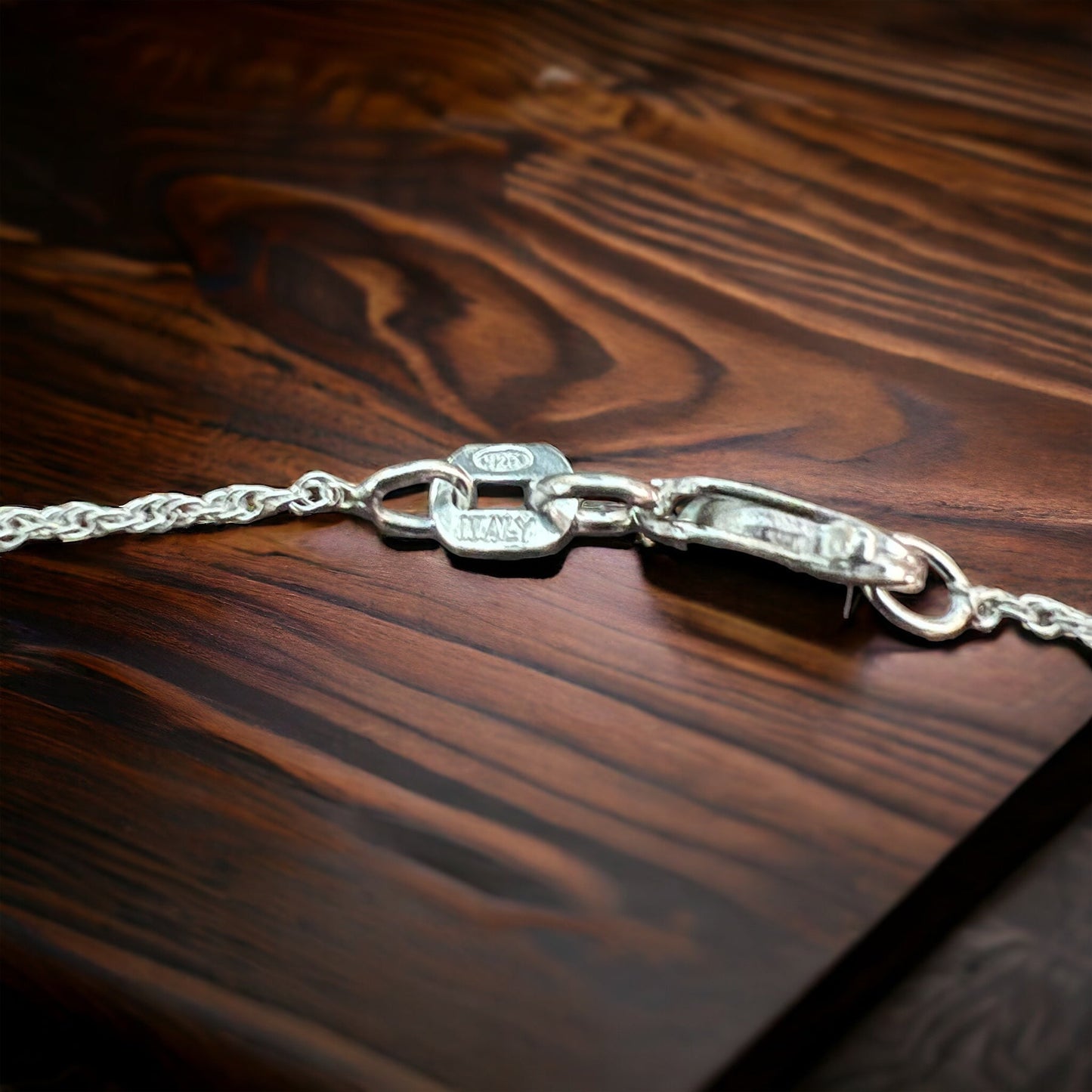 Bright Silver 18" Sterling Silver Double Rope Chain — 1mm Lacy Italy-Made with Lobster Clasp