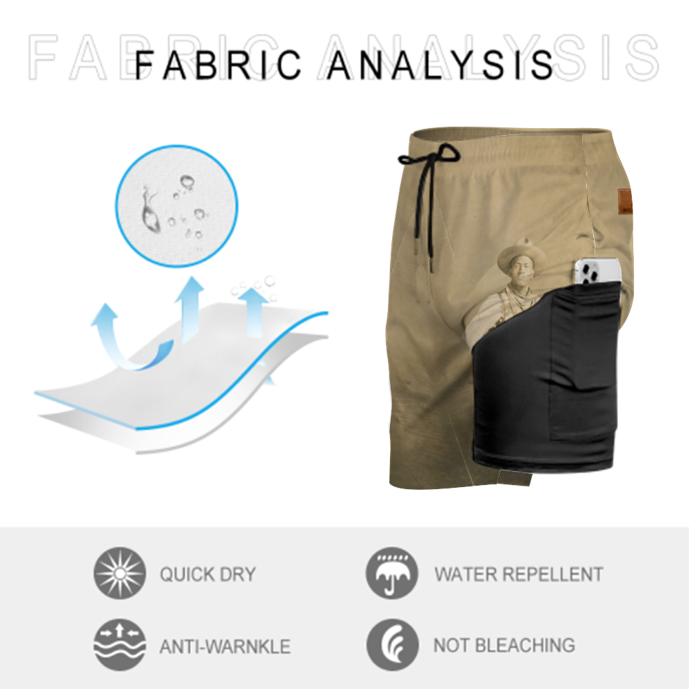 Woolys Men's Mesh Lining Fast Drying Swim Trunks