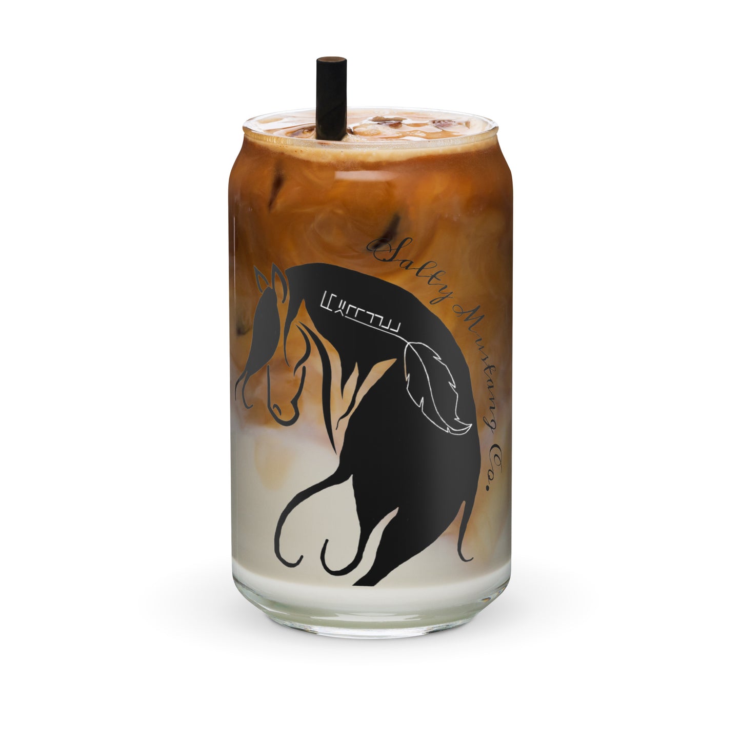 Samson Mustang Can-Shaped Glass
