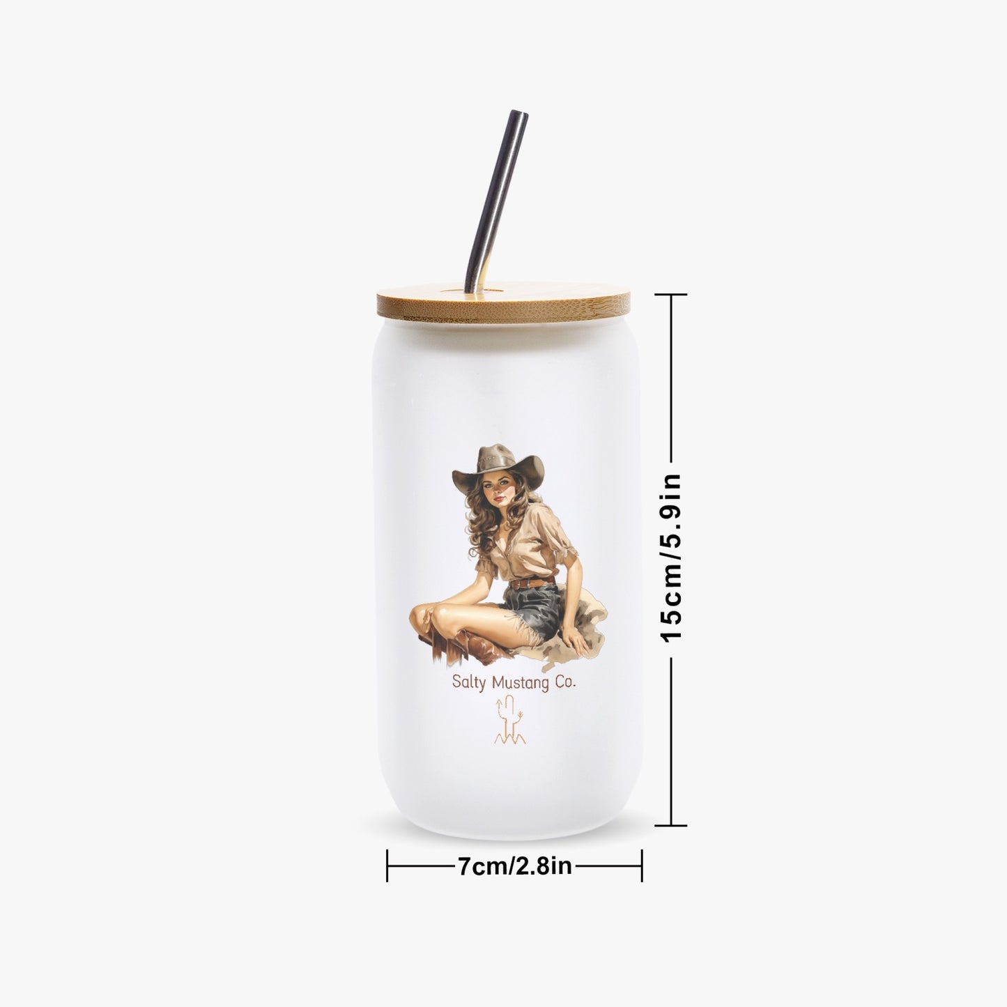 Marfa Cowgirl Frosted Glass Cups