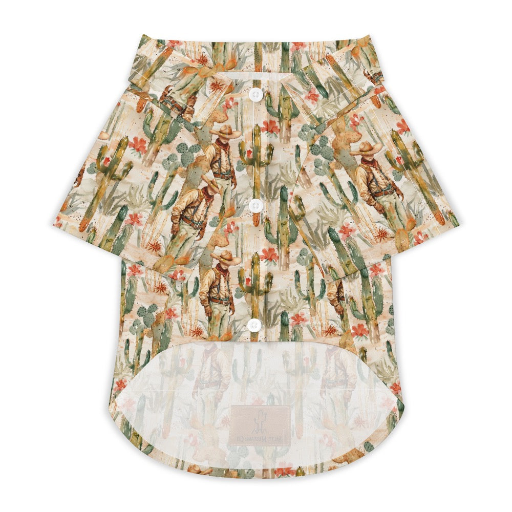 Brewster County Cowboy Button Down Pet shirt