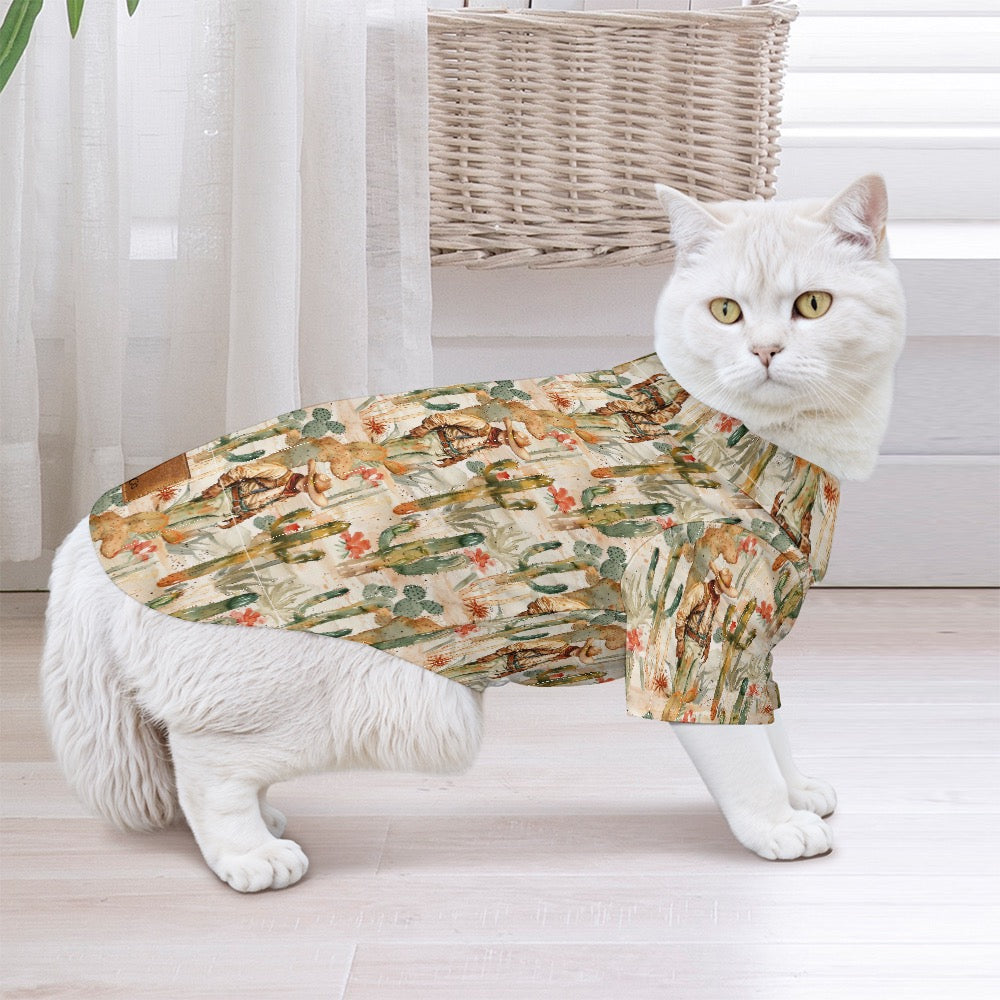 Brewster County Cowboy Button Down Pet shirt
