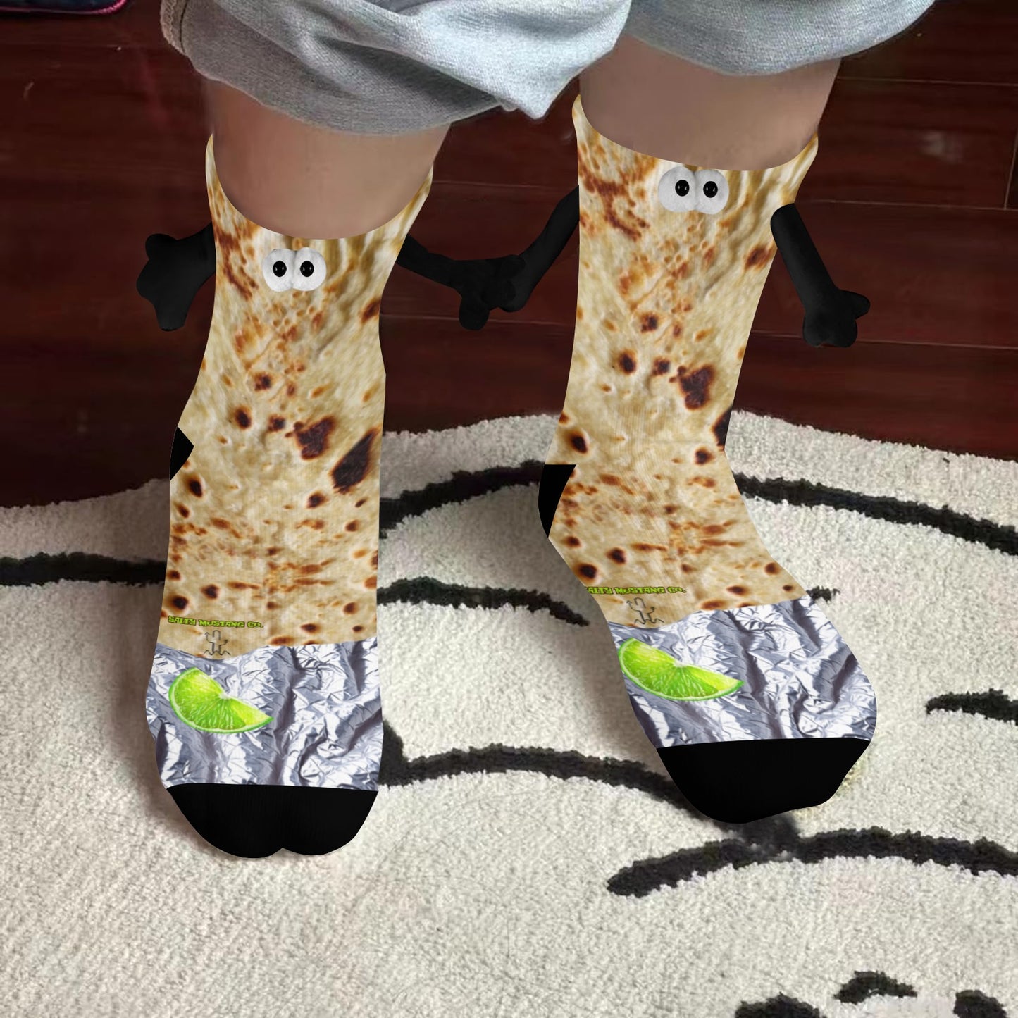 Tortilla & Lime Holding Hands Socks (Children)