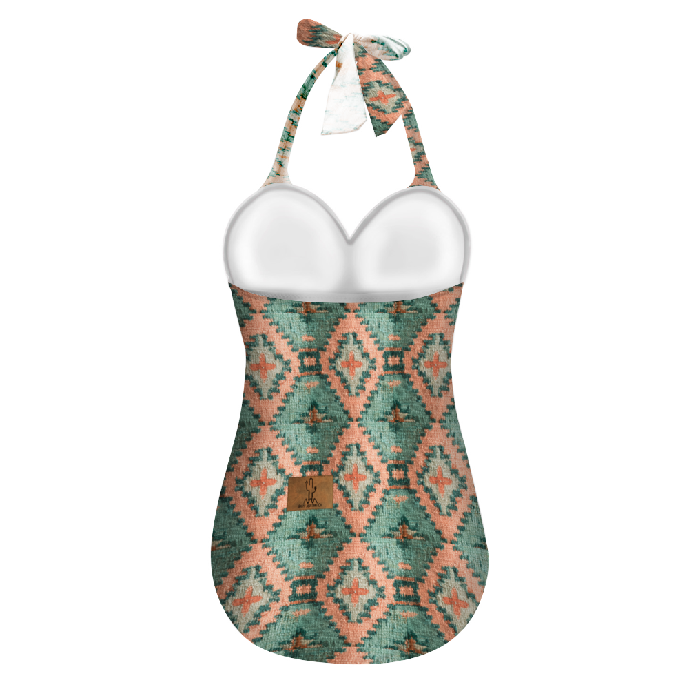 Desert Diamond Halterneck One Piece Swimsuit