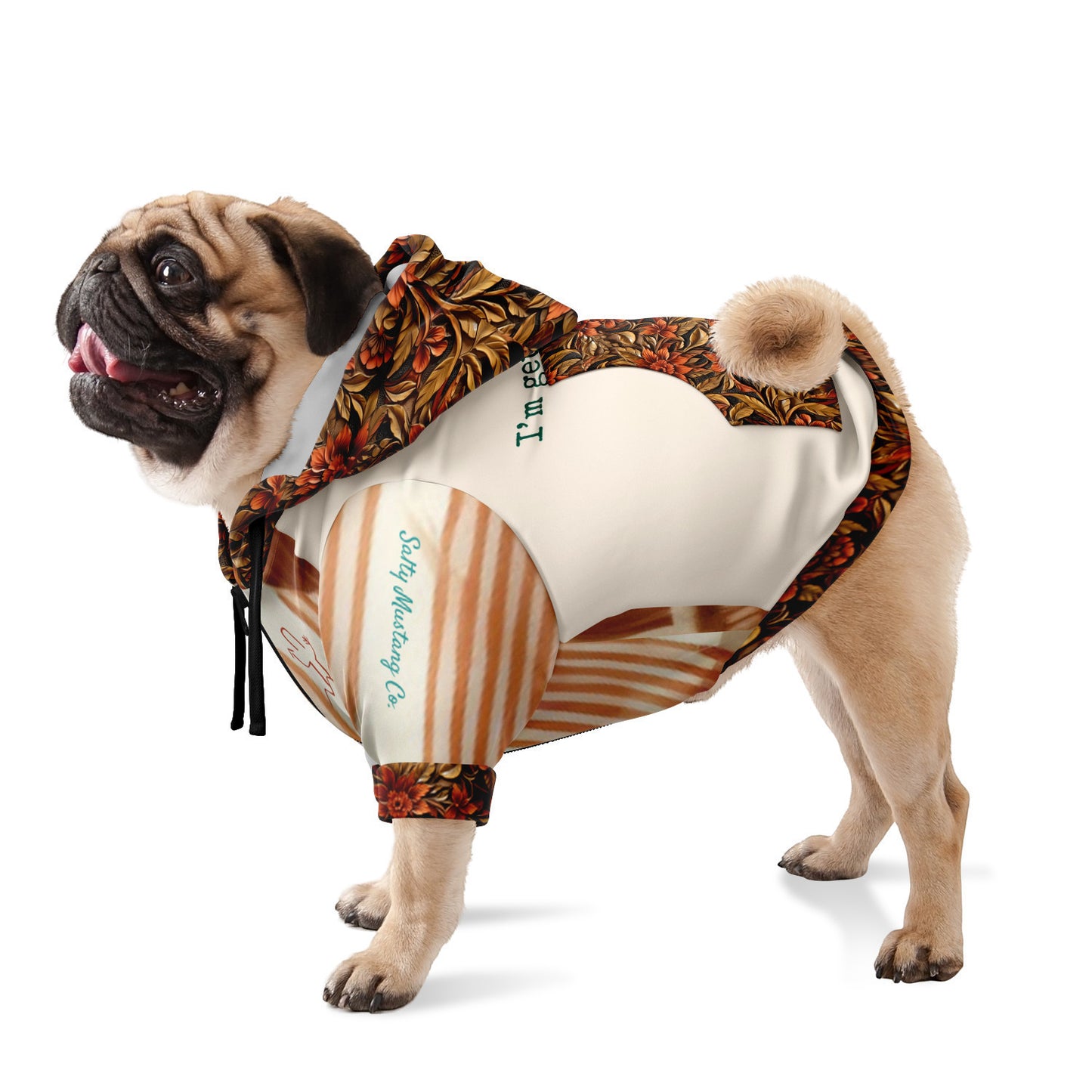 Retro Get A-long Little Dogie; I’m Gettin’! I’m Gettin’! Fashion Dog Zip-Up Hoodie