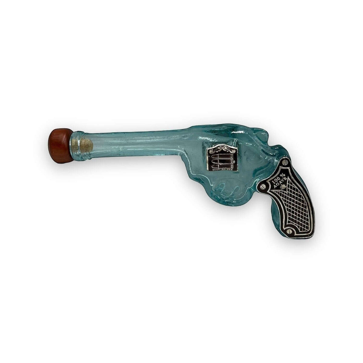 Mexican Revolver Tequila Decanter Set | Glass Gun with Shot Glasses
