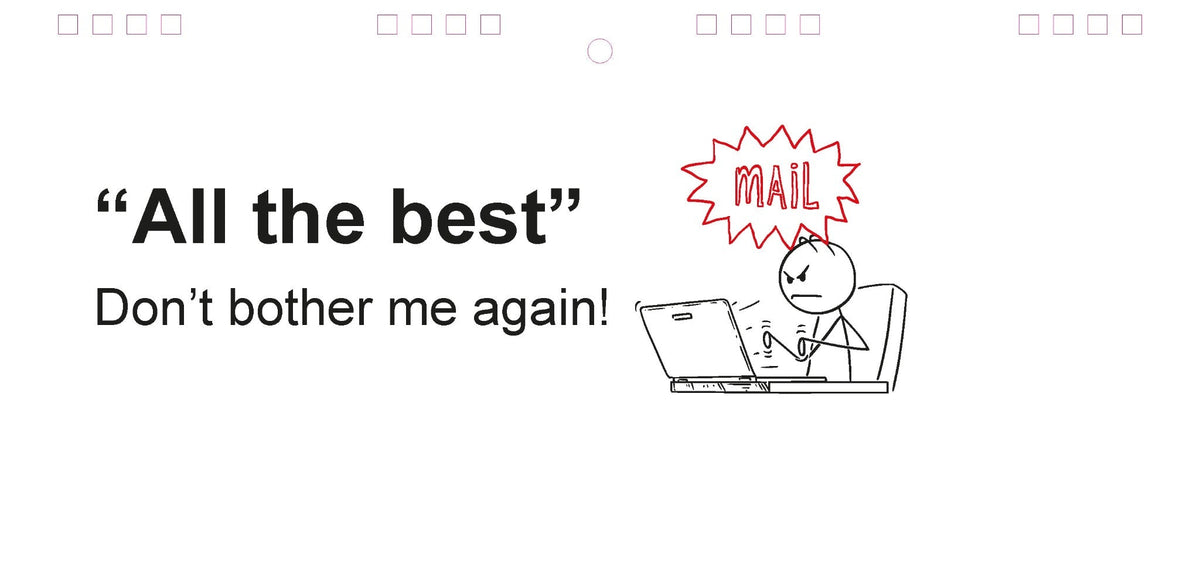 As Per My Last Email - Desk Spiral Flip Book - Funny Office Message Table Signs