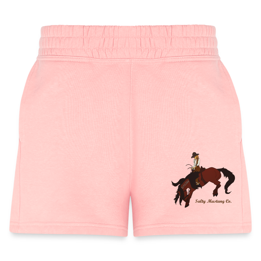 Salty Mustang Co. Women's Jogger Short - light pink