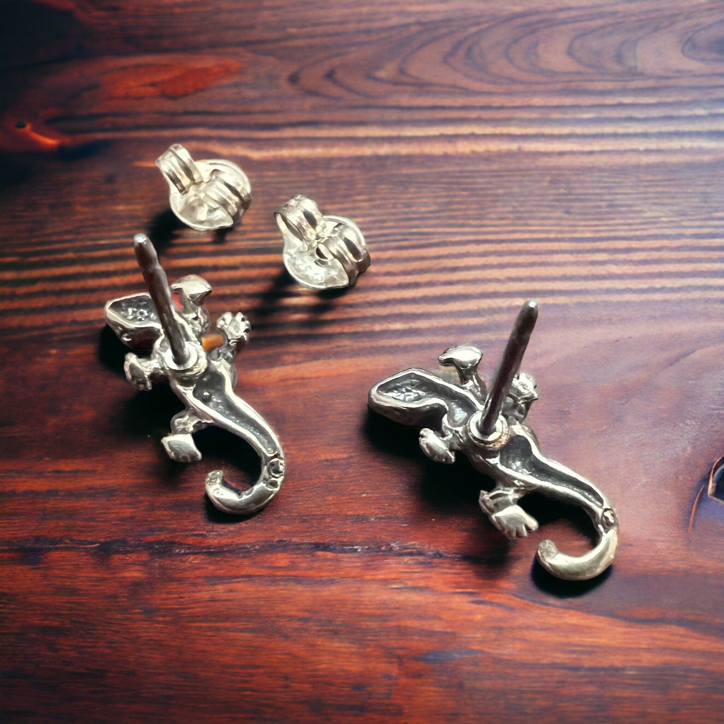 Sterling Gecko Post Earrings