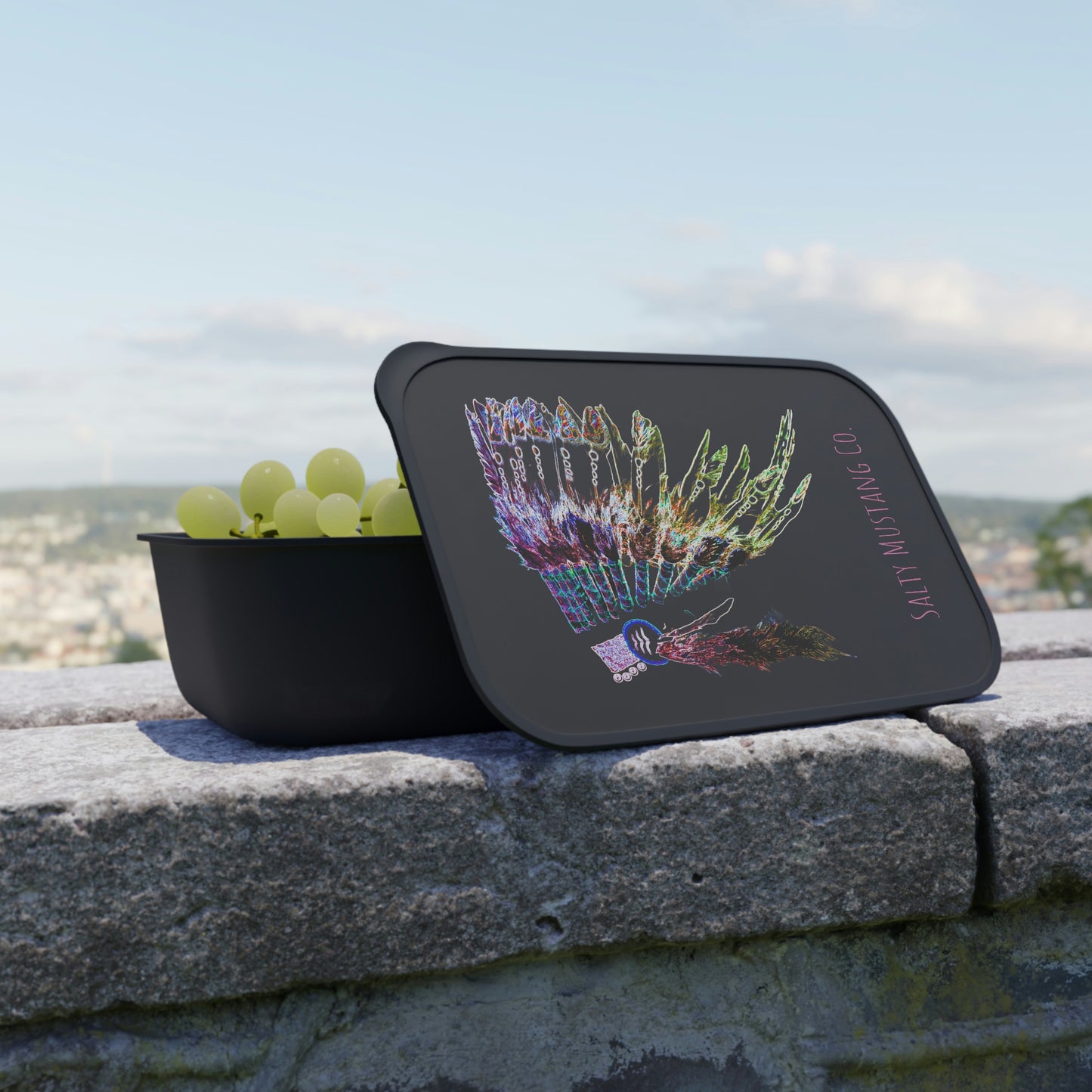 Native Headdress PLA Bento Box with Band and Utensils