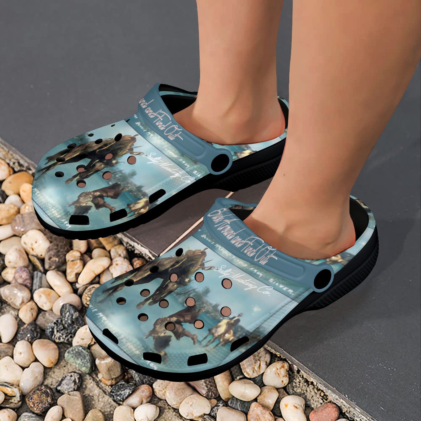 Buck Around and Find Out Cowgirl Clogs